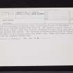 Sron Bheith, NR78NW 15, Ordnance Survey index card, Recto