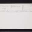 Dun Rostan, NR78SW 1, Ordnance Survey index card, Recto