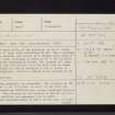 Dun Mhuirich, NR78SW 3, Ordnance Survey index card, page number 1, Recto