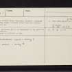 Ardifuir, NR79NE 2, Ordnance Survey index card, page number 3, Recto