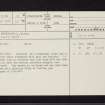 Jura, Barnhill, NR79NW 2, Ordnance Survey index card, page number 1, Recto