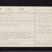 Barnluasgan, NR79SE 2, Ordnance Survey index card, Recto