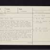 Barnluasgan, NR79SE 4, Ordnance Survey index card, page number 1, Recto
