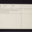 Barnluasgan, NR79SE 4, Ordnance Survey index card, page number 2, Verso