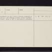 Barnluasgan, NR79SE 5, Ordnance Survey index card, page number 2, Verso
