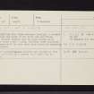 Dun Mor, NR79SE 15, Ordnance Survey index card, Recto