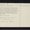 Arran, Drumadoon, The Doon, NR82NE 1, Ordnance Survey index card, page number 2, Verso