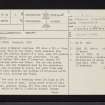 Arran, Blackwaterfoot, NR82NE 2, Ordnance Survey index card, page number 1, Recto