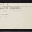 Arran, Druid, NR83NE 1, Ordnance Survey index card, page number 2, Verso