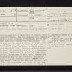 Arran, Tormore, NR83SE 4, Ordnance Survey index card, page number 1, Recto