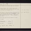 Arran, Tormore, NR83SE 4, Ordnance Survey index card, page number 2, Verso