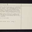 Arran, Tormore, NR83SE 22, Ordnance Survey index card, page number 2, Verso