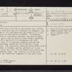 Grogport, NR84SW 2, Ordnance Survey index card, page number 1, Recto