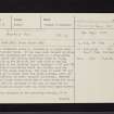 Glenreasdale Mains, NR85NE 4, Ordnance Survey index card, page number 1, Recto