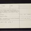Glenreasdale Mains, NR85NE 4, Ordnance Survey index card, page number 2, Verso