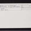 Glenakil, NR86NE 2, Ordnance Survey index card, Recto