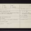 Avinagillan, NR86NW 1, Ordnance Survey index card, Recto