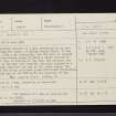 Eilean Araich Mhoir, NR86SW 1, Ordnance Survey index card, Recto