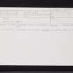 Kilmory, NR88NE 13, Ordnance Survey index card, Recto