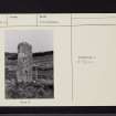 Stane Alane, Lochgilphead Cemetery, NR88NE 16, Ordnance Survey index card, Recto
