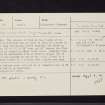 Kilbride 4, NR89NE 15, Ordnance Survey index card, Recto