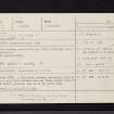 Ballygowan, NR89NW 1, Ordnance Survey index card, Recto