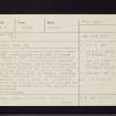 Kilmartin Glebe, NR89NW 9, Ordnance Survey index card, page number 1, Recto