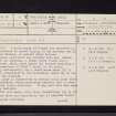 Bruach An Drumein, Poltalloch, NR89NW 11, Ordnance Survey index card, page number 1, Recto