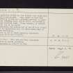 Bruach An Drumein, Poltalloch, NR89NW 11, Ordnance Survey index card, page number 2, Verso