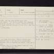 Baluachraig 1, NR89NW 13, Ordnance Survey index card, Recto