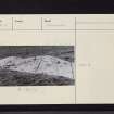 Baluachraig 1, NR89NW 13, Ordnance Survey index card, Verso