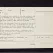 Dunchraigaig, NR89NW 15, Ordnance Survey index card, page number 2, Verso