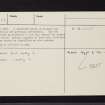 Baroile, NR89NW 26, Ordnance Survey index card, page number 3, Recto