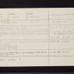 Brouch An Drummin, NR89NW 35, Ordnance Survey index card, Recto