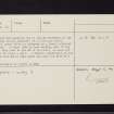 Poltalloch, NR89NW 38, Ordnance Survey index card, page number 2, Verso