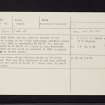 Ballymeanoch, NR89NW 42, Ordnance Survey index card, Recto