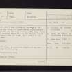 Poltalloch, NR89NW 52, Ordnance Survey index card, page number 1, Recto
