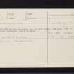 Poltalloch, NR89NW 53, Ordnance Survey index card, Recto