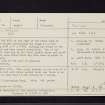 Poltalloch, NR89NW 56, Ordnance Survey index card, Recto