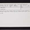 Upper Largie 1, NR89NW 80, Ordnance Survey index card, Recto