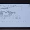 Kilmichael Glassary 1, NR89SE 1, Ordnance Survey index card, Recto