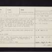 Torbhlaran 2, NR89SE 11, Ordnance Survey index card, Recto