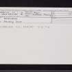 Torbhlaran, NR89SE 12, Ordnance Survey index card, Recto
