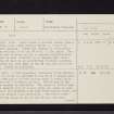 Kilmichael Glassary, NR89SE 16, Ordnance Survey index card, page number 1, Recto