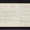 Crinan Moss, NR89SW 6, Ordnance Survey index card, Recto