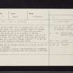 Dunans, NR89SW 9, Ordnance Survey index card, Recto