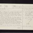 Barnakill, Dunardry, NR89SW 11, Ordnance Survey index card, page number 1, Recto