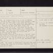 Barnakill, NR89SW 16, Ordnance Survey index card, page number 1, Recto