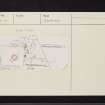 Dun Mor, Dunamuck, NR89SW 23, Ordnance Survey index card, Recto