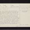 Baile Mor, NR89SW 32, Ordnance Survey index card, page number 1, Recto